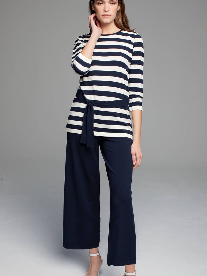 PLAIN NAVY TROUSERS for wholesale by TACHI AND ZUCCA