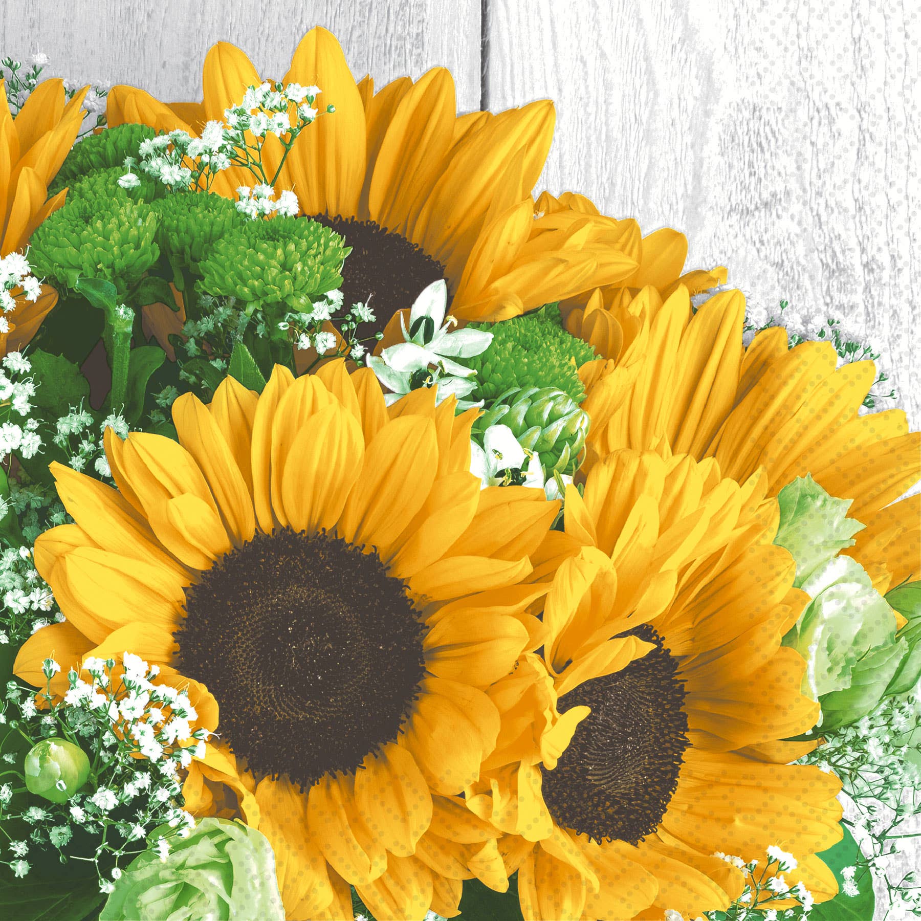 Twilight Collection – wholesale Disposable napkin – Harvest sunflower Luncheon Napkin1