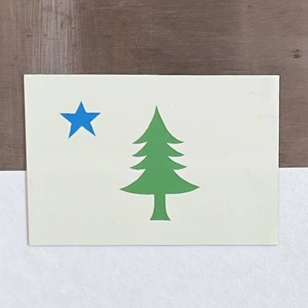 Maine Bicentennial 1901 Flag Magnet for wholesale by Little Something Co.