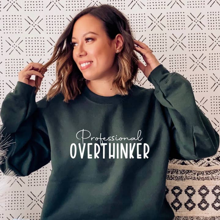 Professional Overthinker Sweatshirt for wholesale by Wild Melon