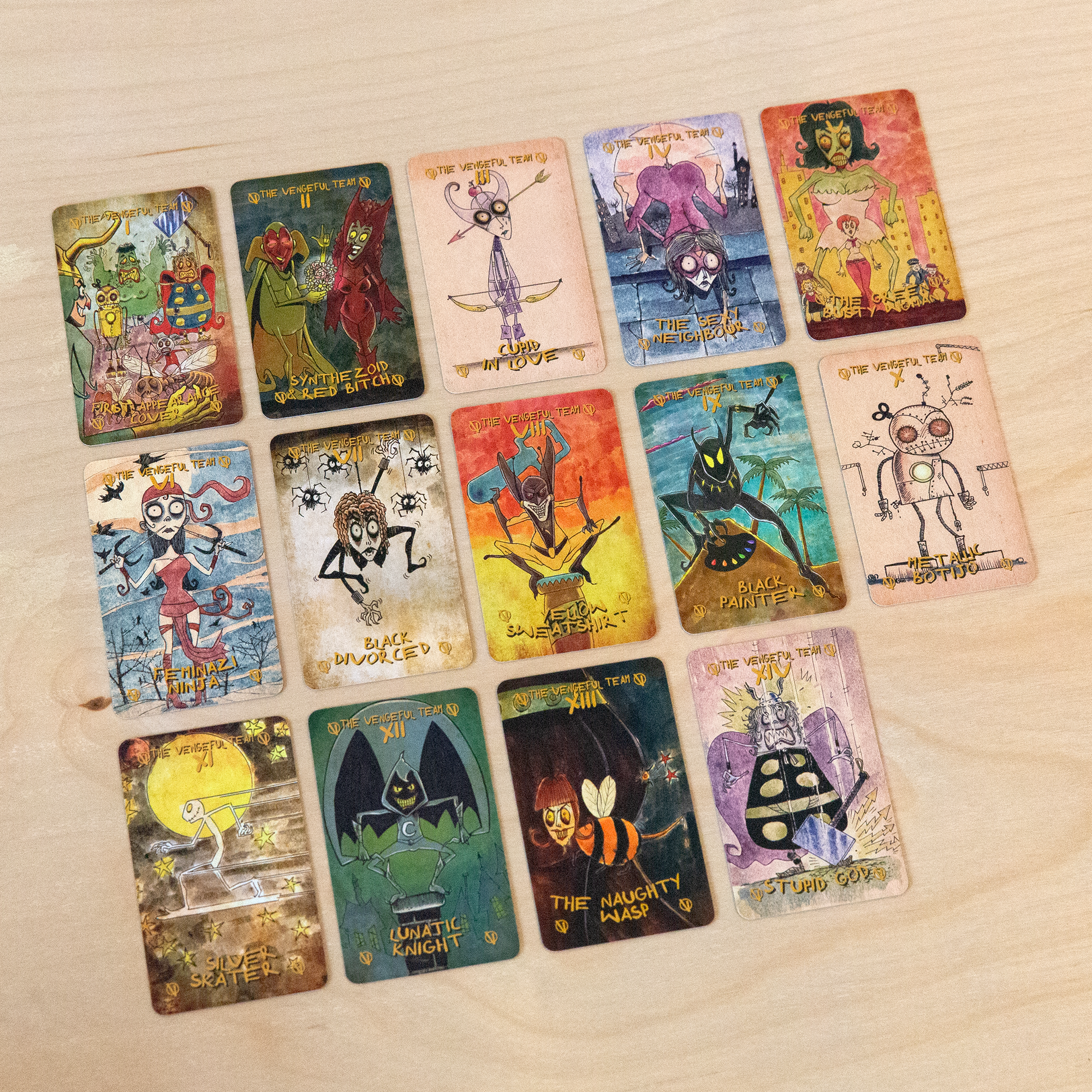 Vermilion Collection - Wholesale Tarot/Oracle Card - Superheroes Parody Mini Tarot4