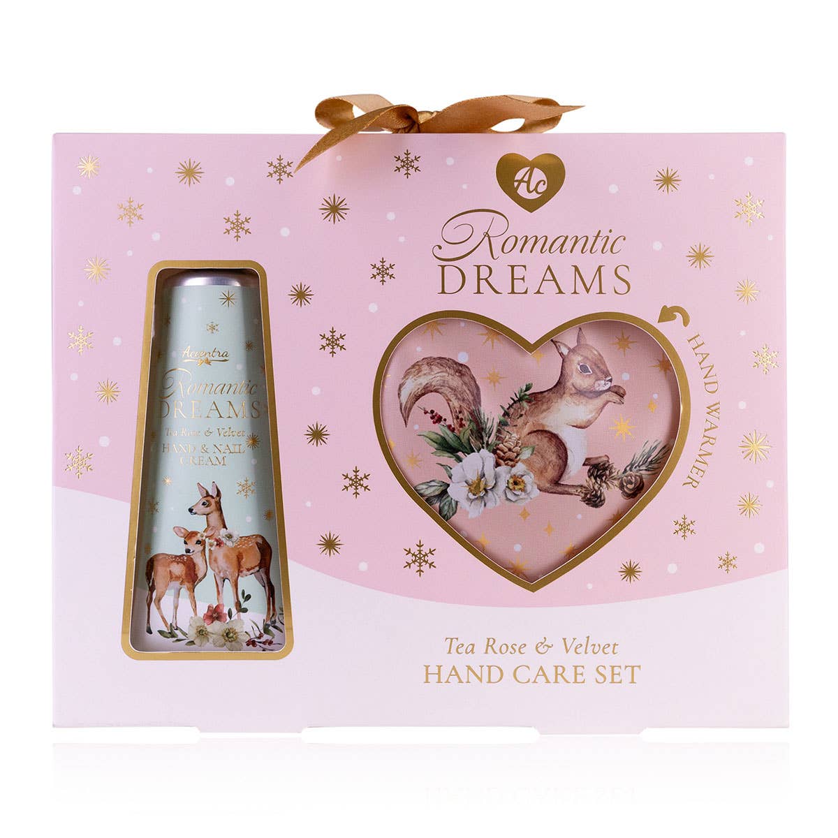 Accentra – Großhandel Bade- & Körperpflege-Set – Handpflegeset ROMANTIC DREAMS Tea Rose & Velvet Box0