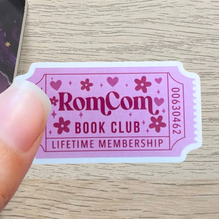 Autocolante do Clube do Livro de Comédia Romântica por atacado de Peachi Lane