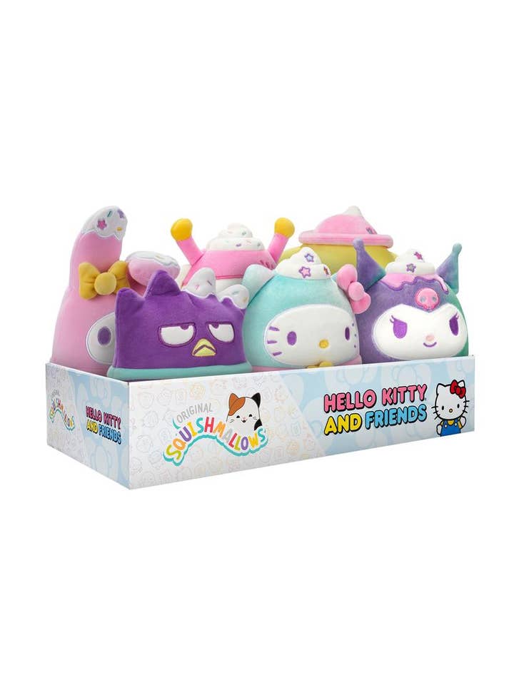 Squishmallows 8" Hello Kitty & Friends Plush in 6pc Display for wholesale by License 2 Play Toys