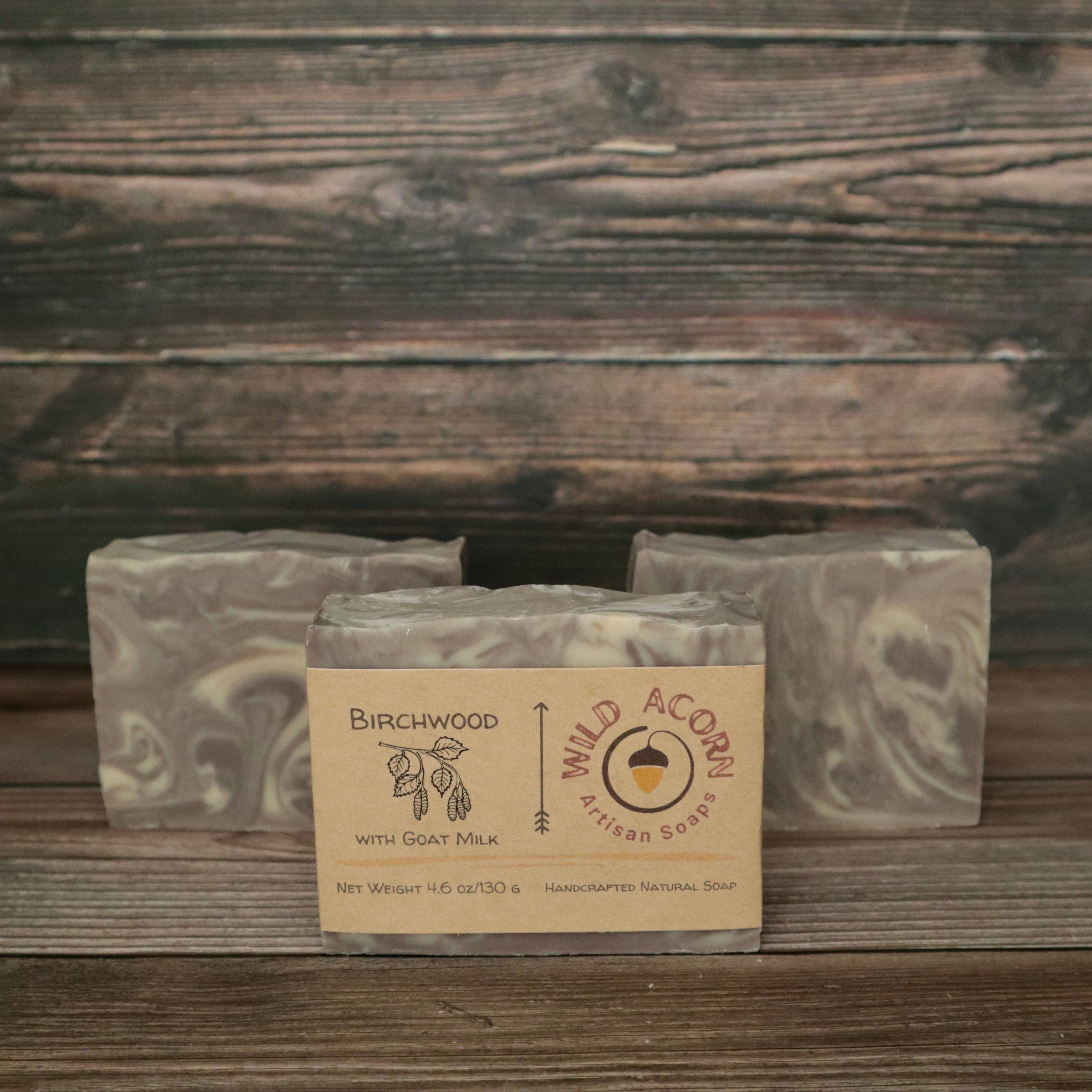 Wild Acorn Artisan Soaps LLC - Wholesale Bar Soap - Birchwood Soap with Goat Milk2