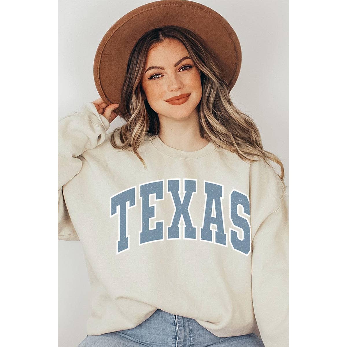 COLORBEAR - Wholesale Graphic Sweatshirt - Women's - Texas State Graphic Fleece Sweatshirts9