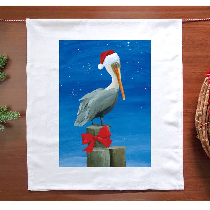 Pelican Holiday keukenhanddoek voor wholesale door Allport Editions
