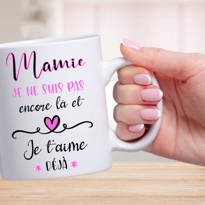 Mug personnalisé pour annonce grossesse future mamie pour la vente par Tendance Cadeau