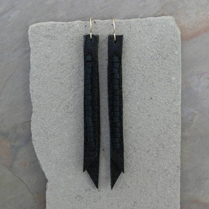 Beaded Fringe Earrings for wholesale by Rope and Leather