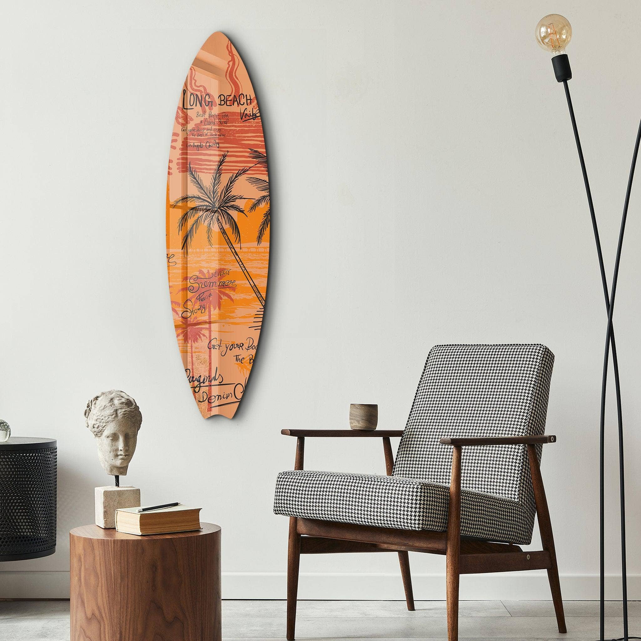 Artdesigna KG - Wholesale Wall Accent - Long Beach Vibes | Surfboard Glass Wall Art4