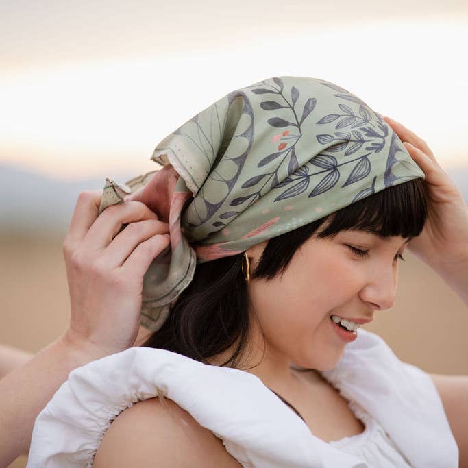 Matty Miller Studio - Wholesale Scarf - Women's - 100% Silk Scarf - Skylark1