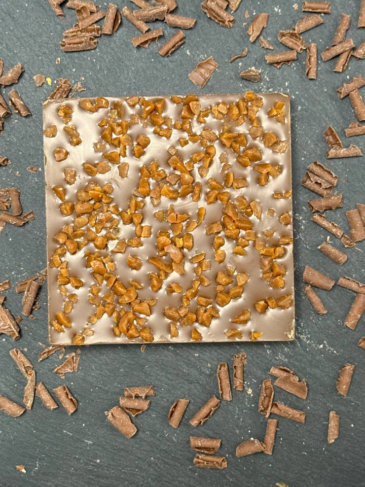 Salted Caramel Mini Bloc (96g) for wholesale by Kakawa Artisan Chocolate & Co Ltd