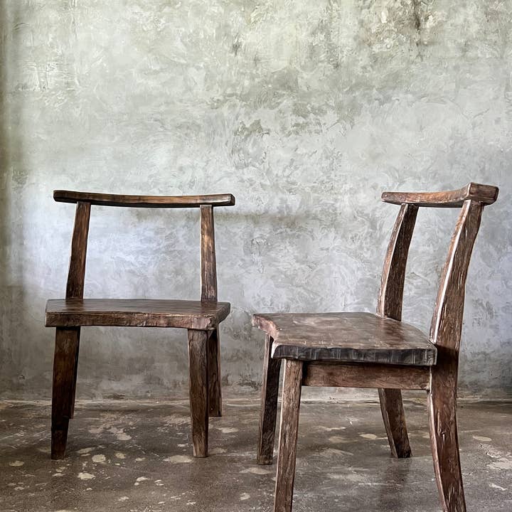 Office Objets – wholesale Chair – Large chair or armchair in antique teak H84 L6058