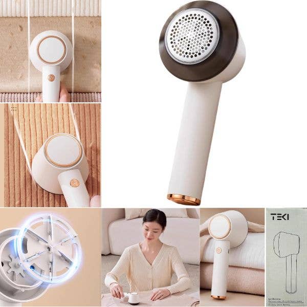 St. Louis Wholesale LLC - Wholesale Lint Roller - Teki Home Lint Remover - #GC-301 - USB Charging - Six Blades0