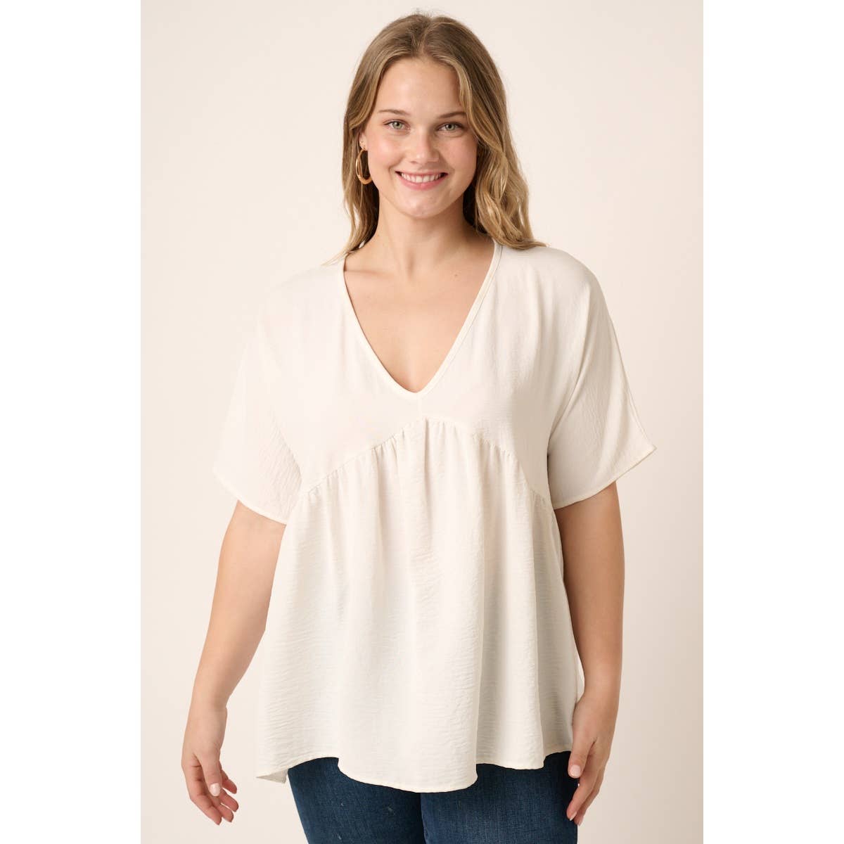 mittoshop - Wholesale Tunic - Women's - CT9073PL-PLUS AIRFLOW DOLMAN BABYDOLL BLOUSE3