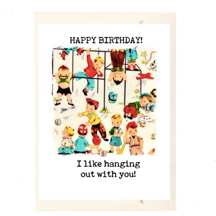 Happy Birthday! I Like Hanging Out for wholesale by Paperlove Boutique