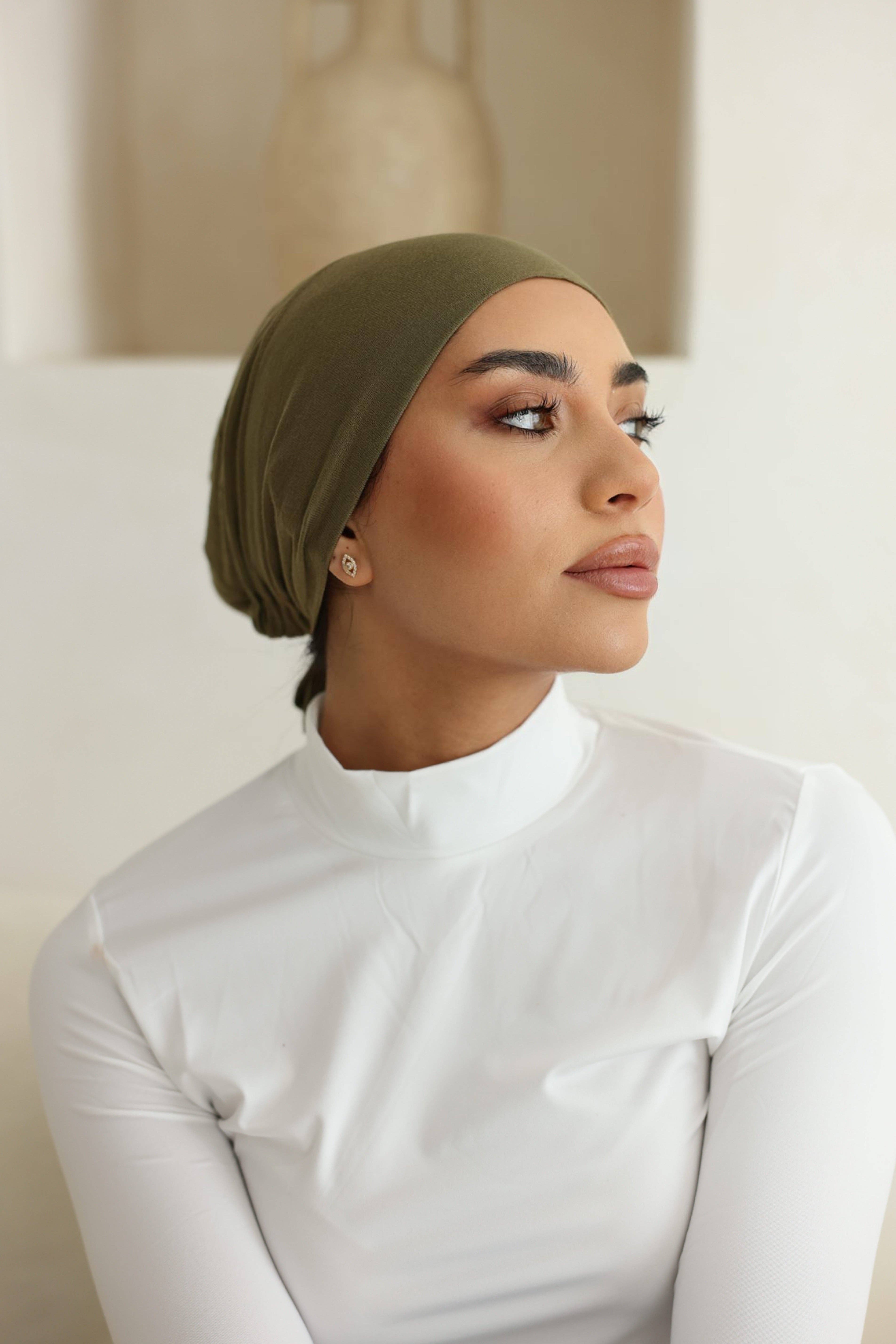 Mod Squad - Wholesale Hijab - Women's - MODAL UNDERCAP - Olive1