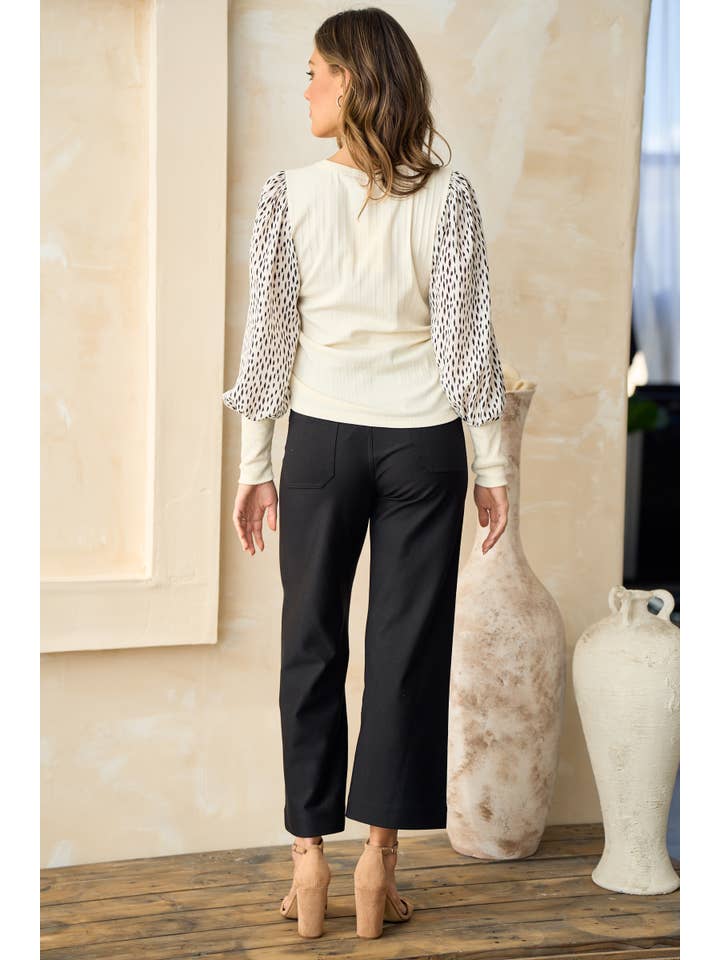 Nicabel - Wholesale Pants - Women's - Plus super stretch knit pants with pocket-PIP97746