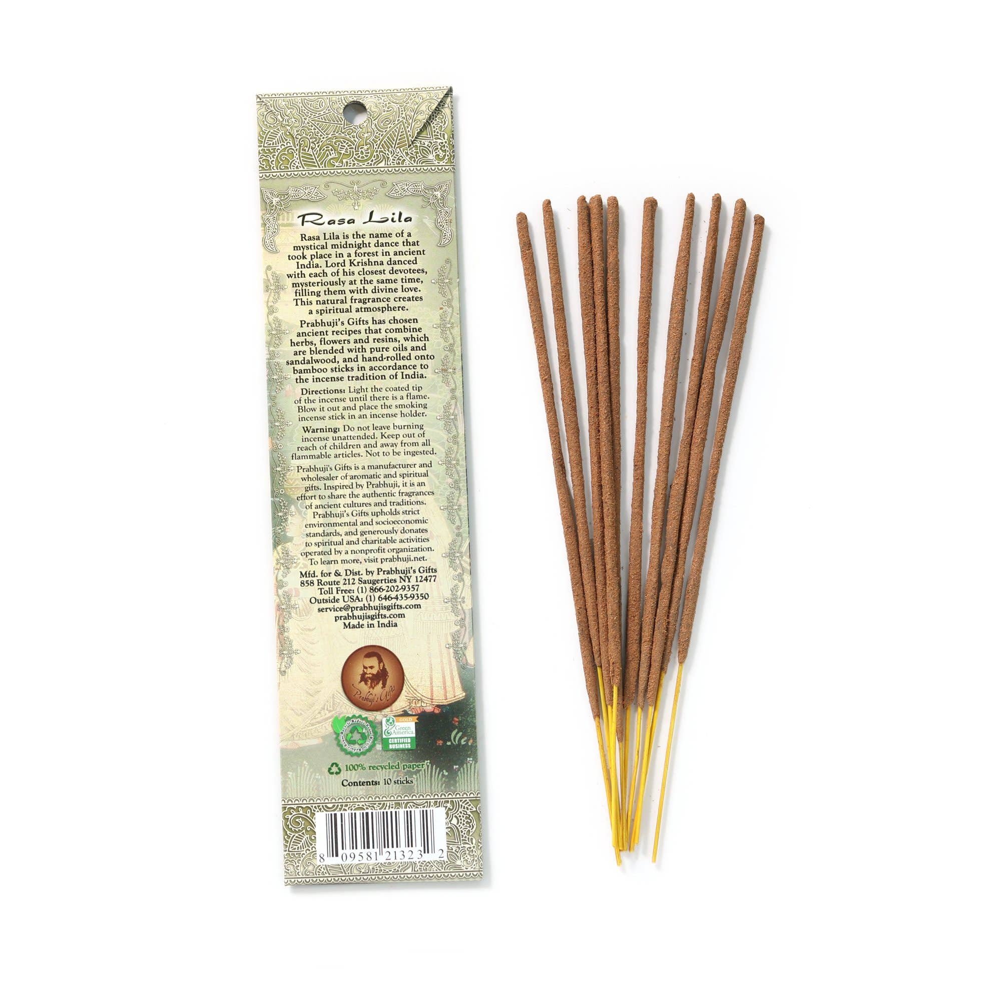 Prabhuji's Gifts - Wholesale Incense - Incense Sticks Rasa Lila - Premium Incense - Agarwood1