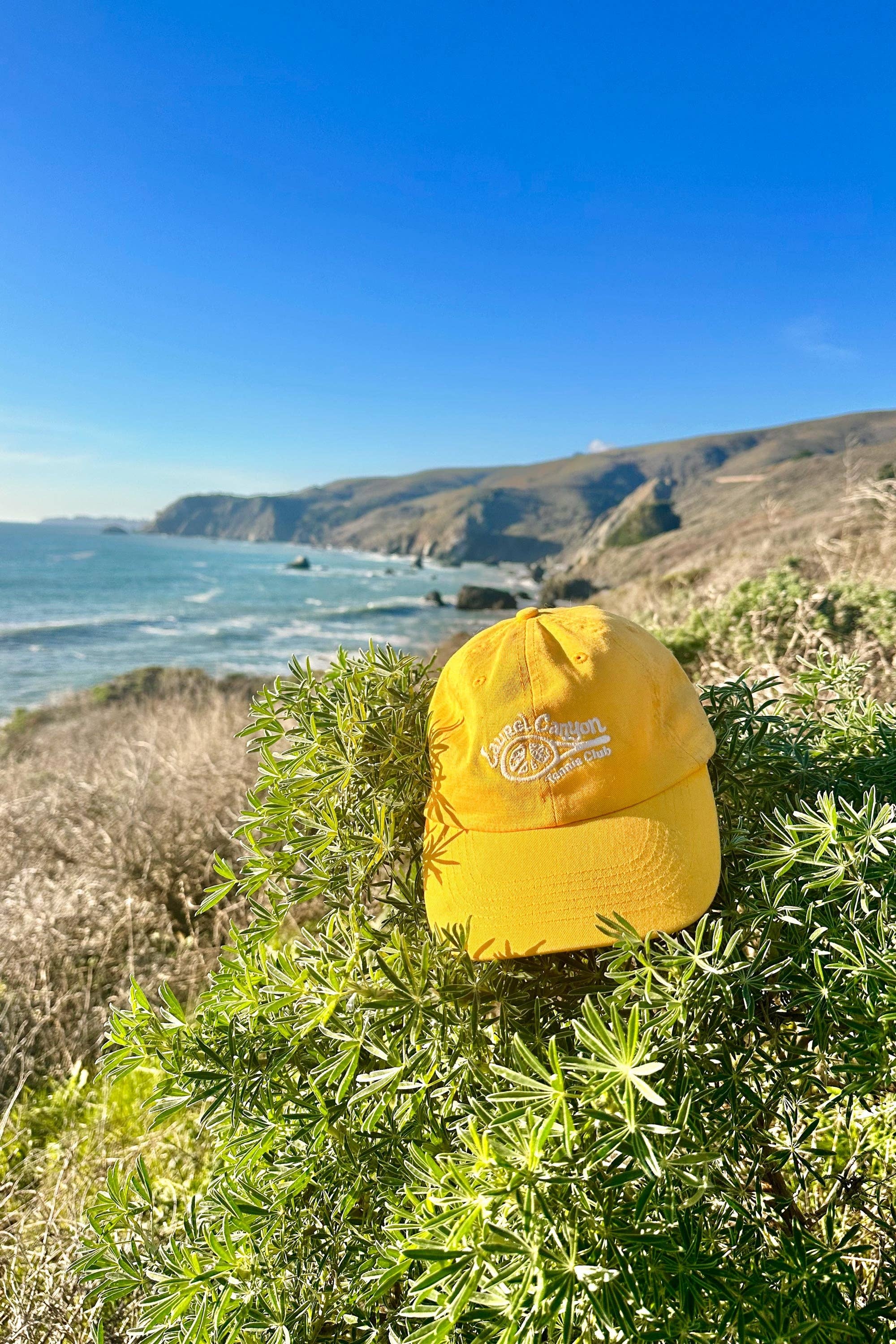 Laurel Canyon Tennis Club - Wholesale Baseball Cap - Unisex - Unisex Laurel Canyon Tennis Club Embroidered Cotton Tennis Hat in Mellow Yellow5