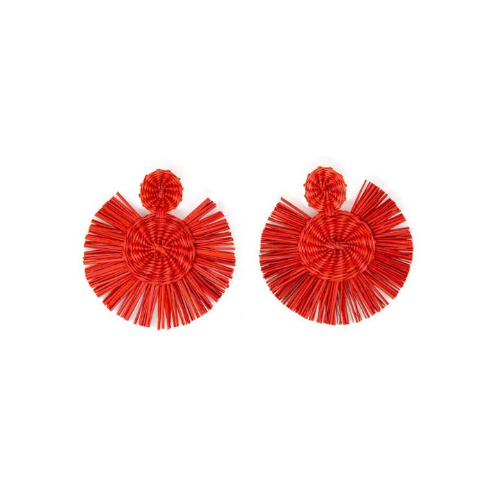 Modafleur - Wholesale Dangle Earrings - THE RAFFIA FAN5