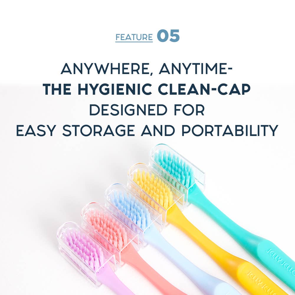 BeAll - Wholesale Toothbrush - Jelly Jello Toothbrush, Biodegradable Eco-Friendly- 18Colors30