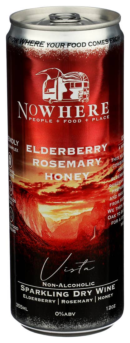 NoWhere Foods - Wholesale Non-Alcoholic Spirits/Wine/Beer - Non Alcoholic Sparkling Dry Wine - Vista1