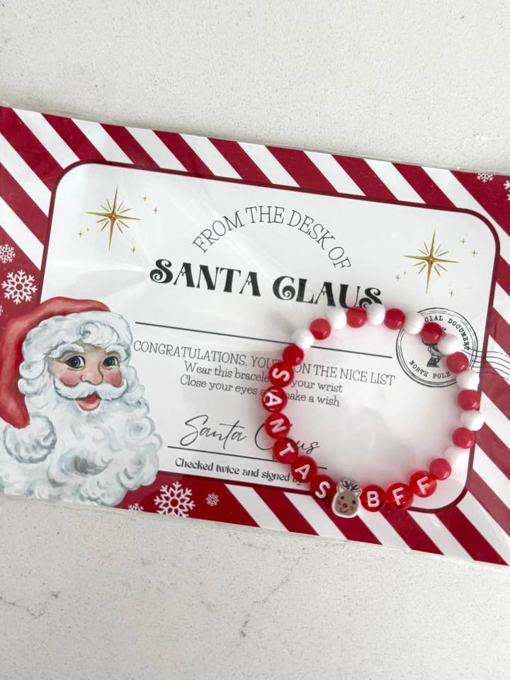 Vom Weihnachtsmann Armband + Karte für den Großhandel von Shop KPK Designs