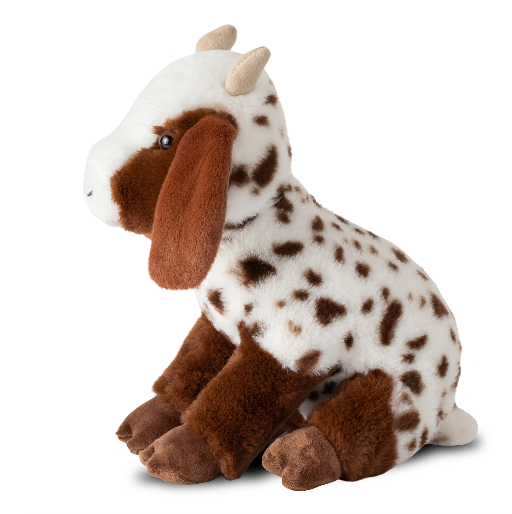 The Petting Zoo - Wholesale Stuffed/Plush Toy - Kids & Baby - Wild Onez Brown Spotted Goat medium 12"3