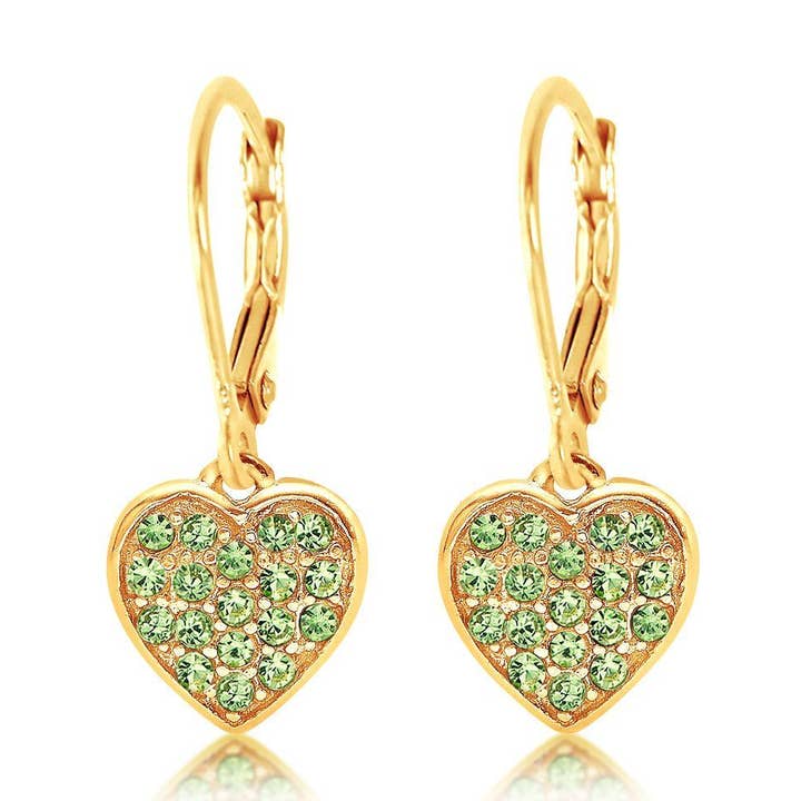 Boucles d'oreilles en forme de cœur pour la vente par Chanteur