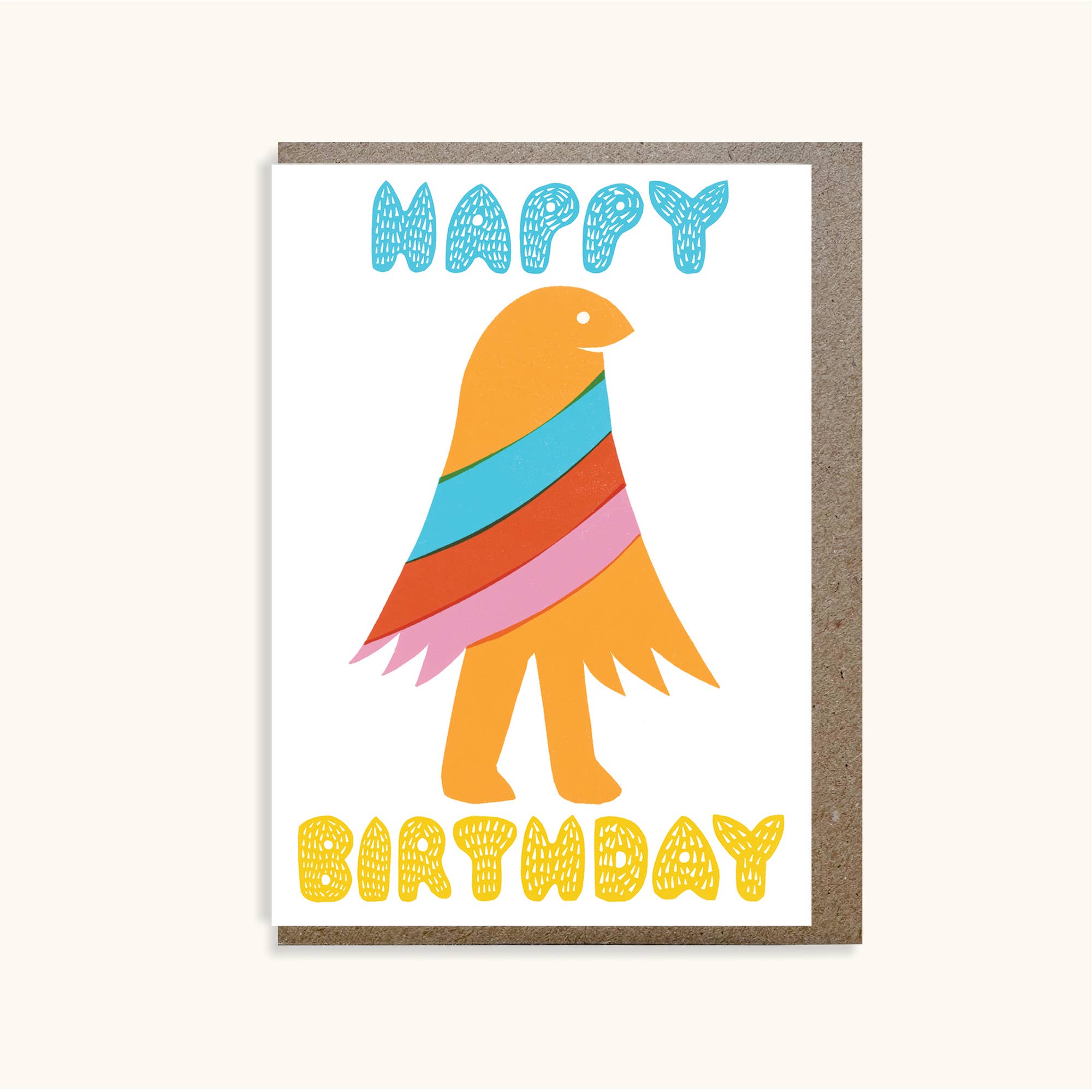 Sukie – wholesale Birthday card – Rainbow Bird Happy Birthday Card