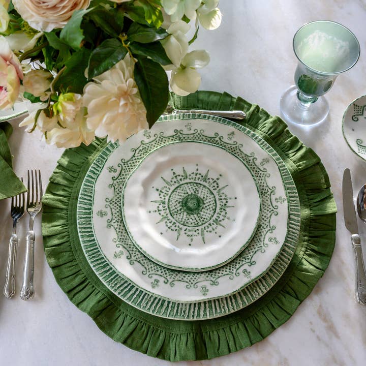 Arte Italica & Crown Linen Designs - Wholesale Salad Plate - Burano Salad/Dessert Plate - New Color