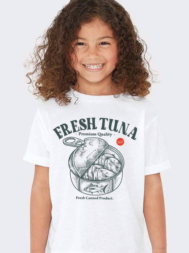 L1310 - FRESH TUNA graphic tee for wholesale by KNOCK ON THE STYLE