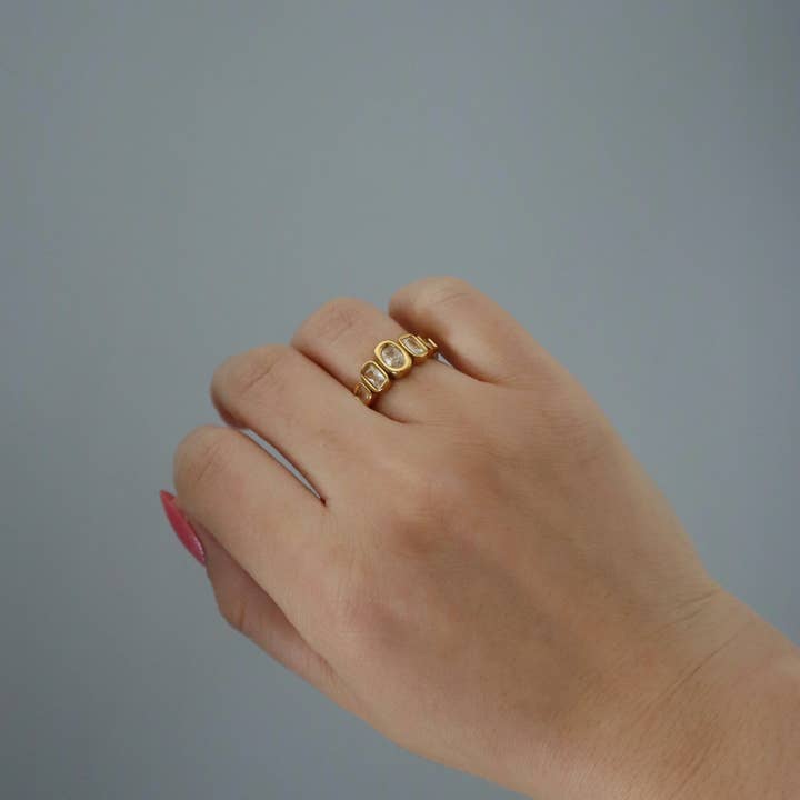 JESSA Jewelry - Wholesale Multi-Stone Ring - Janelle Ring | Everyday Gold Ring2