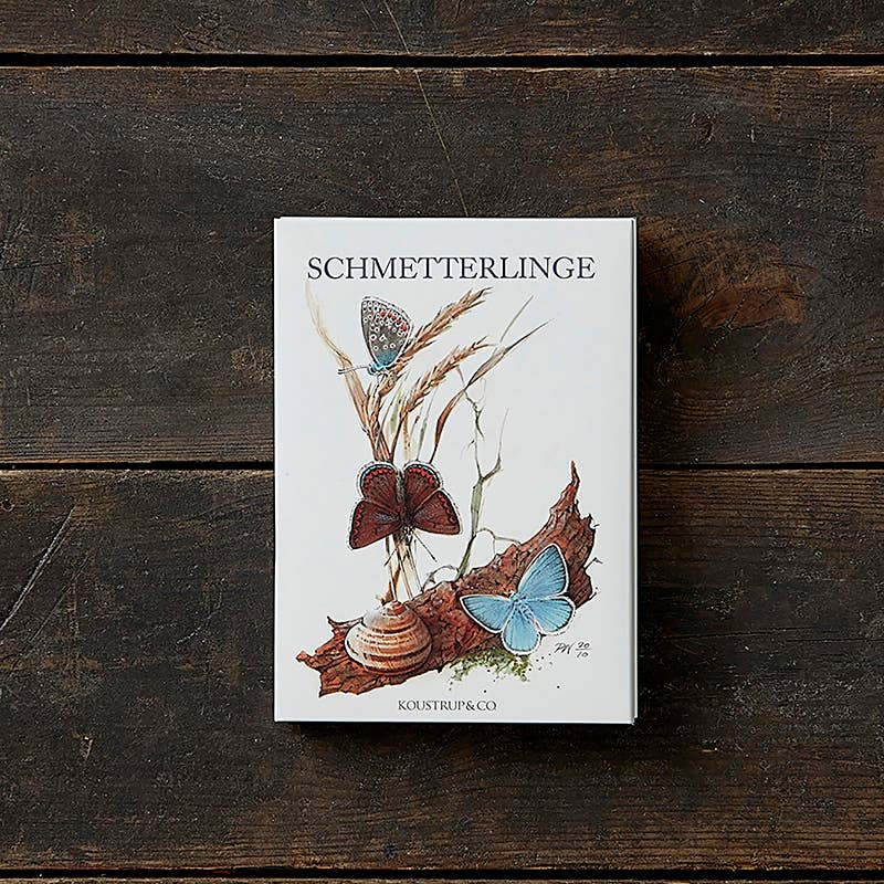 Koustrupco - Wholesale Stationery/Notecard Set - Cardfolder Schmetterlinge - 8 cards w/envelopes (german)