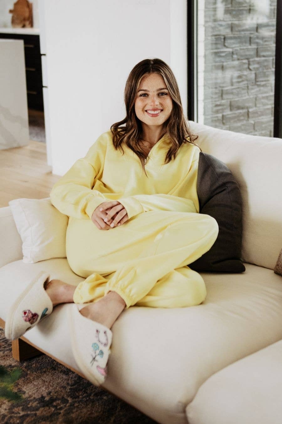 Yellow Scuba Pants Set for Women for wholesale on Faire3