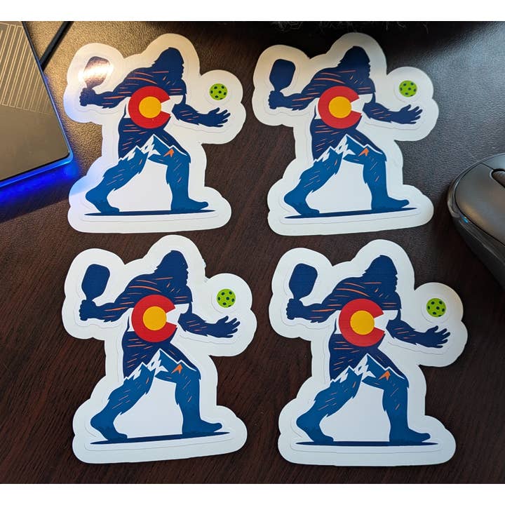 Colorado Yeti, Sasquatch, Bigfoot Stickers voor wholesale door Brian Lloyd Designs