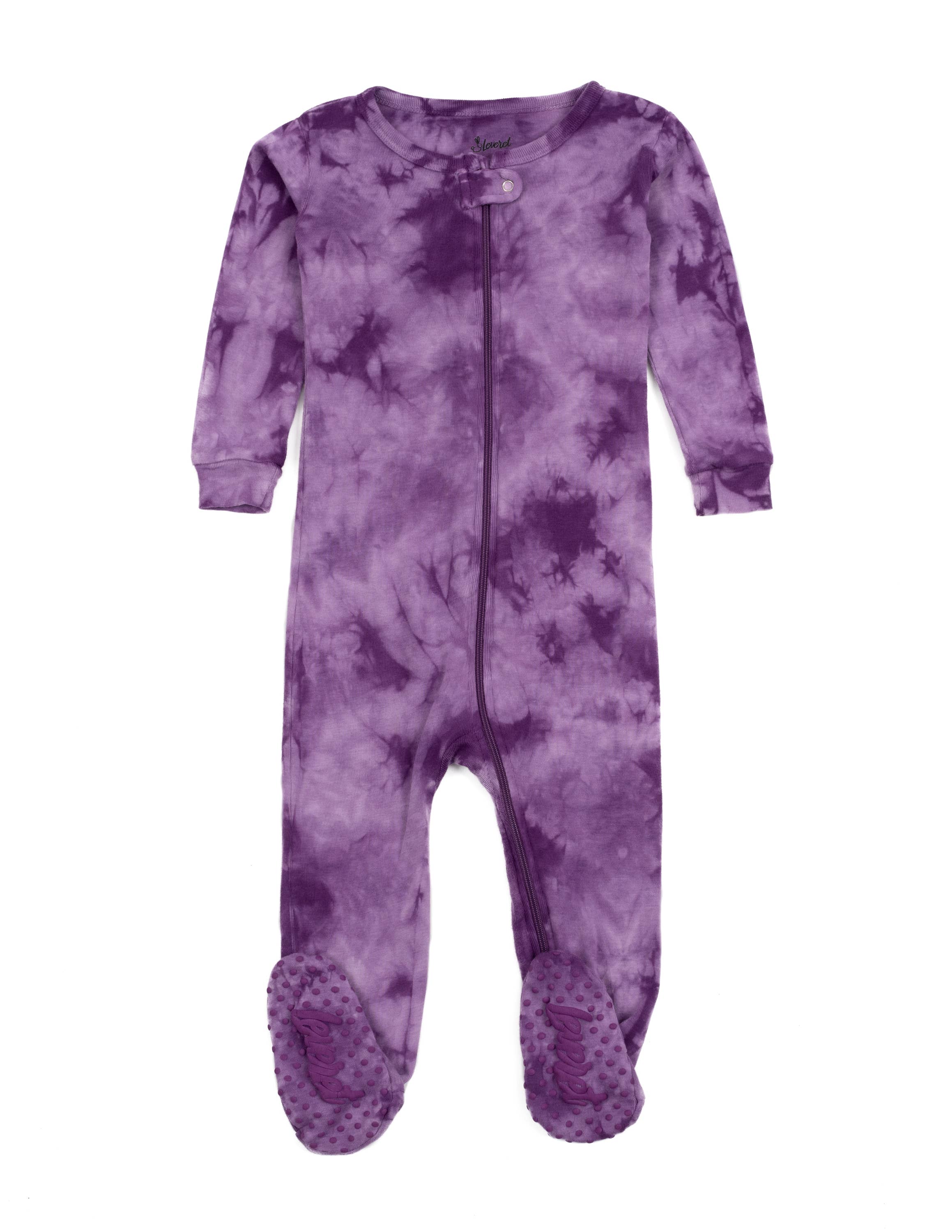 Leveret Pajamas - Vendita all'ingrosso Pigiamino - Neonati - Pigiama Tie Dye in cotone per bambini12