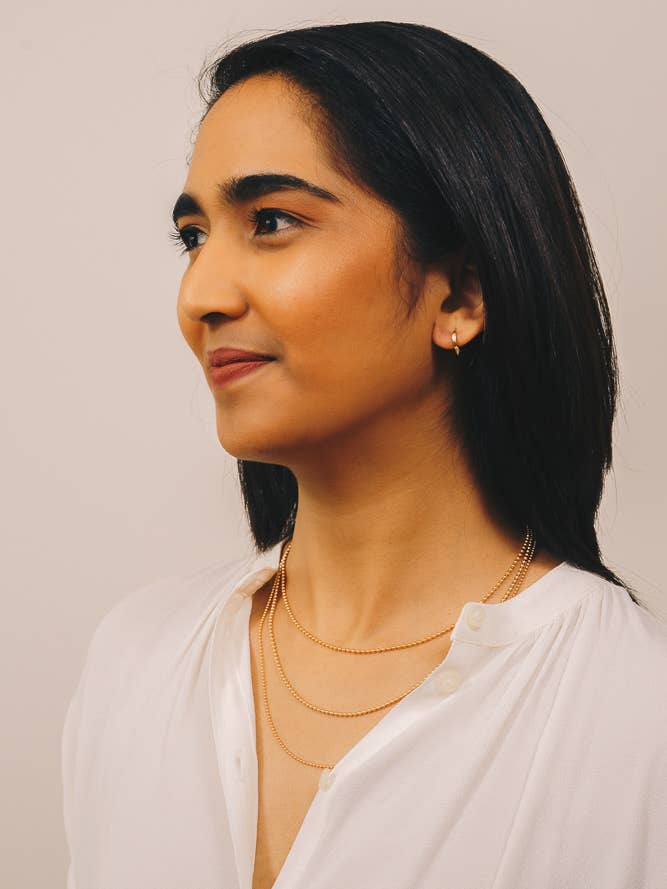 1.5mm Ball Chain Necklace | 14k Gold Filled for wholesale by Janna Conner