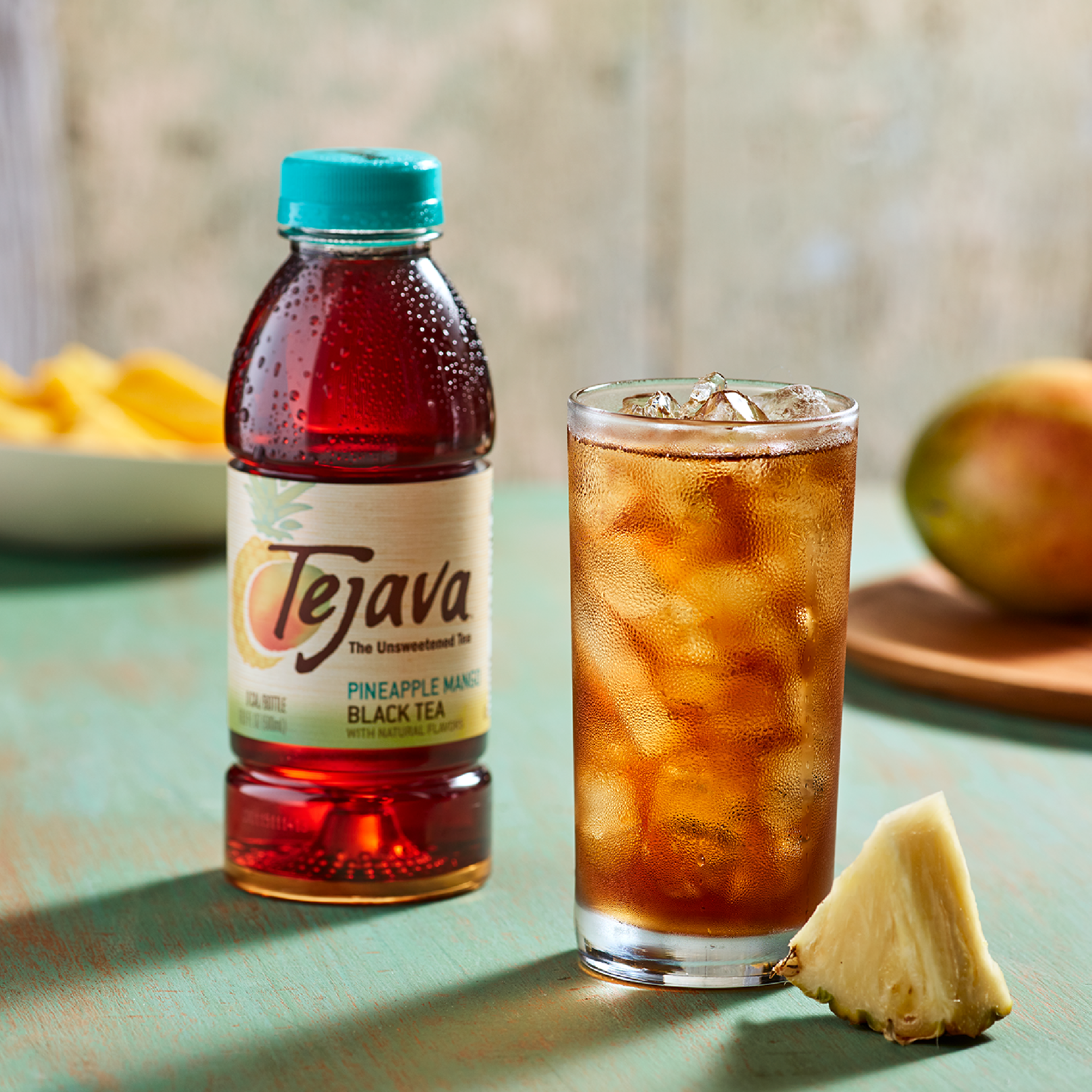 Crystal Geyser Water Company - Wholesale Iced Tea - Tejava Unsweetened Pineapple Mango Iced Tea (pack of 12)6