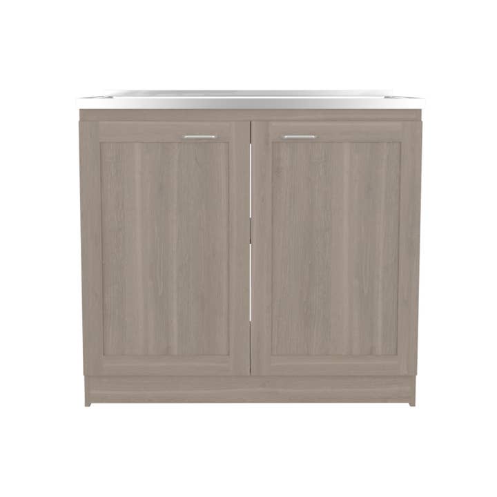 Light Gray Zurich Utility Sink 39 Two Door Cabinet for wholesale on Faire2