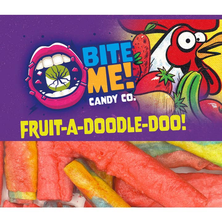 Fruit-A-Doodle-Doo for wholesale by SGR Buzz / Bite Me! Candy Co.
