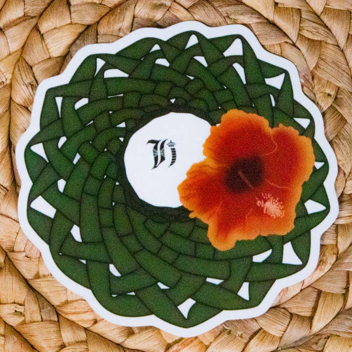 Etiqueta autocolante de coco por atacado de Highness Hawai'i