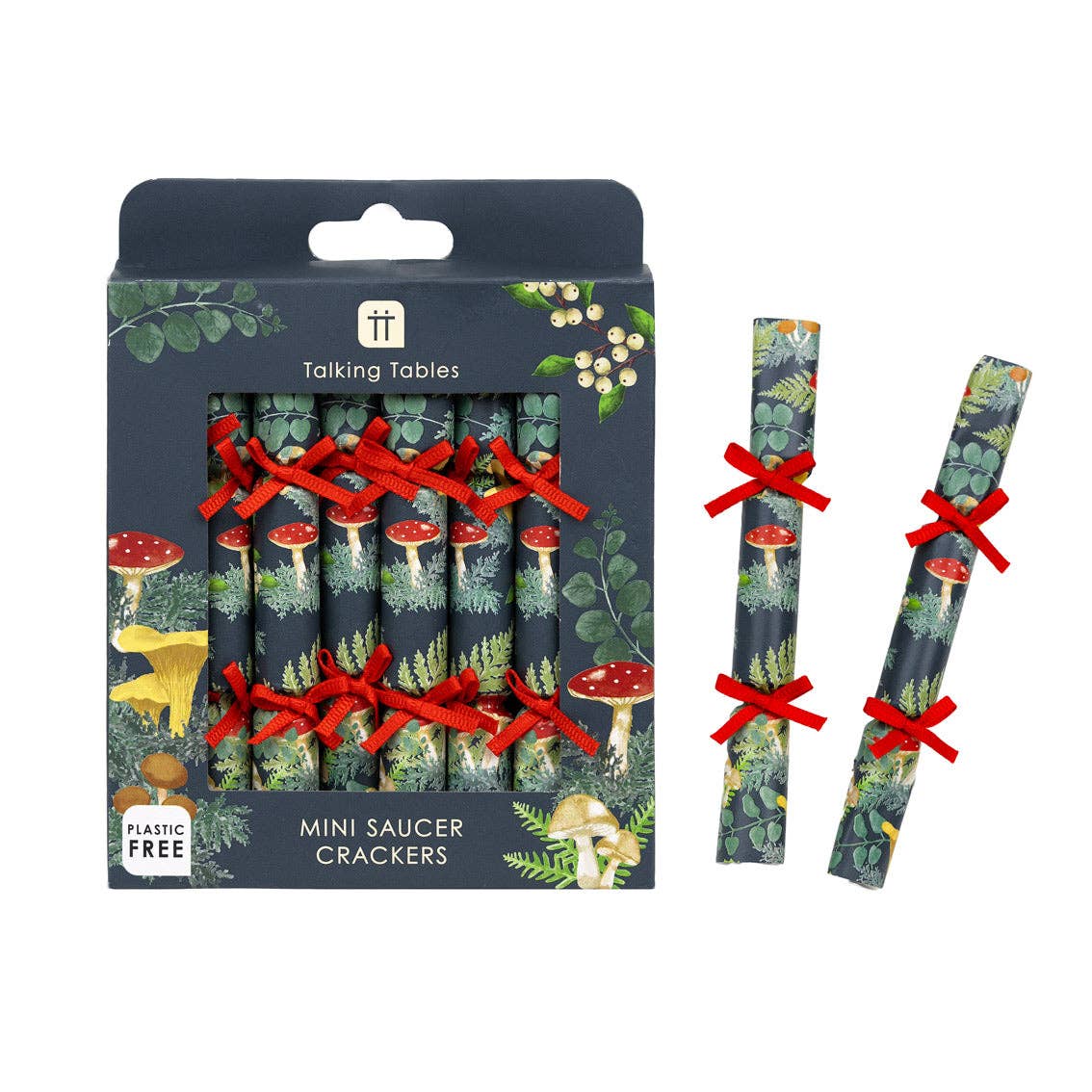 Talking Tables UK - Wholesale Christmas decoration - Forest Mini Christmas Crackers | POS Unit |4