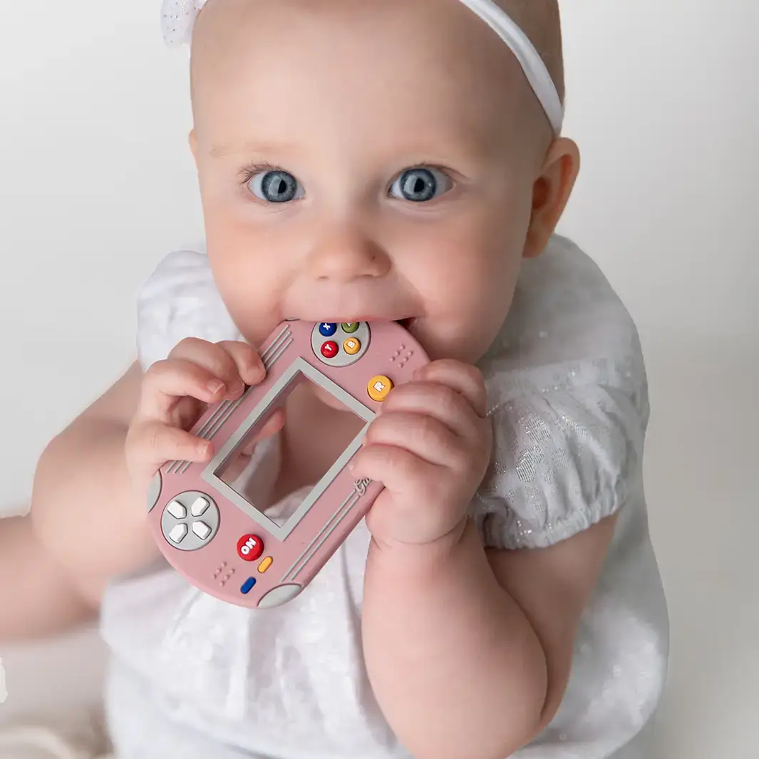 Gummy Chic - Wholesale Teether (Not Clip-On) - Baby - Retro Nostalgia Video Game Silicone Teether Toy -Infant Gift4