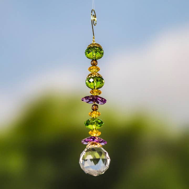 Zaer Ltd. International - Wholesale Ornament Set - 8" Long Acrylic Crystal Ball Hanging Decorative Ornaments
