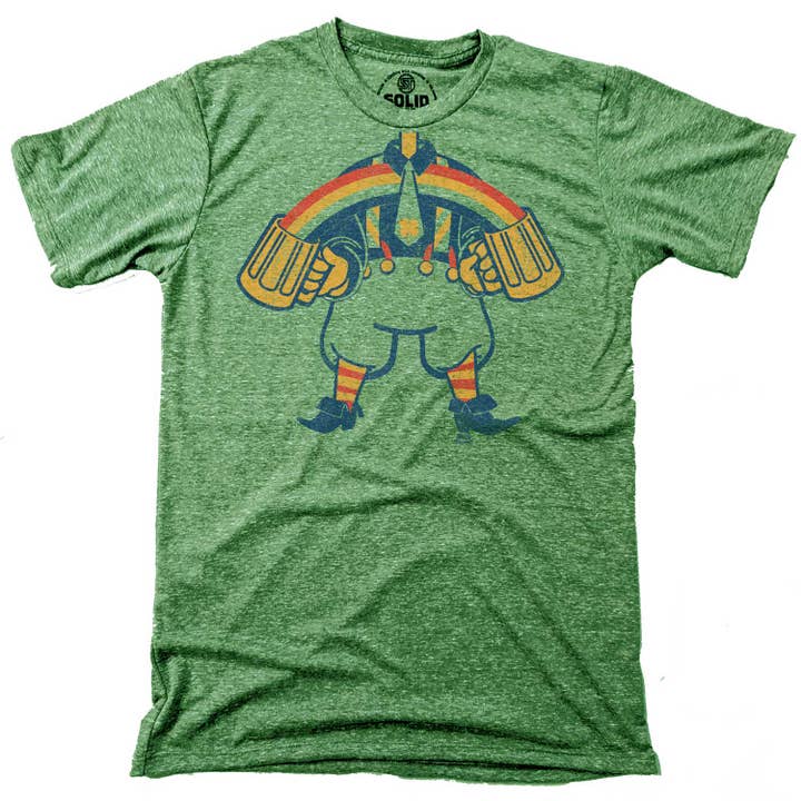 Regenbogen-Leprechaun-T-Shirt für den Großhandel von Solid Threads