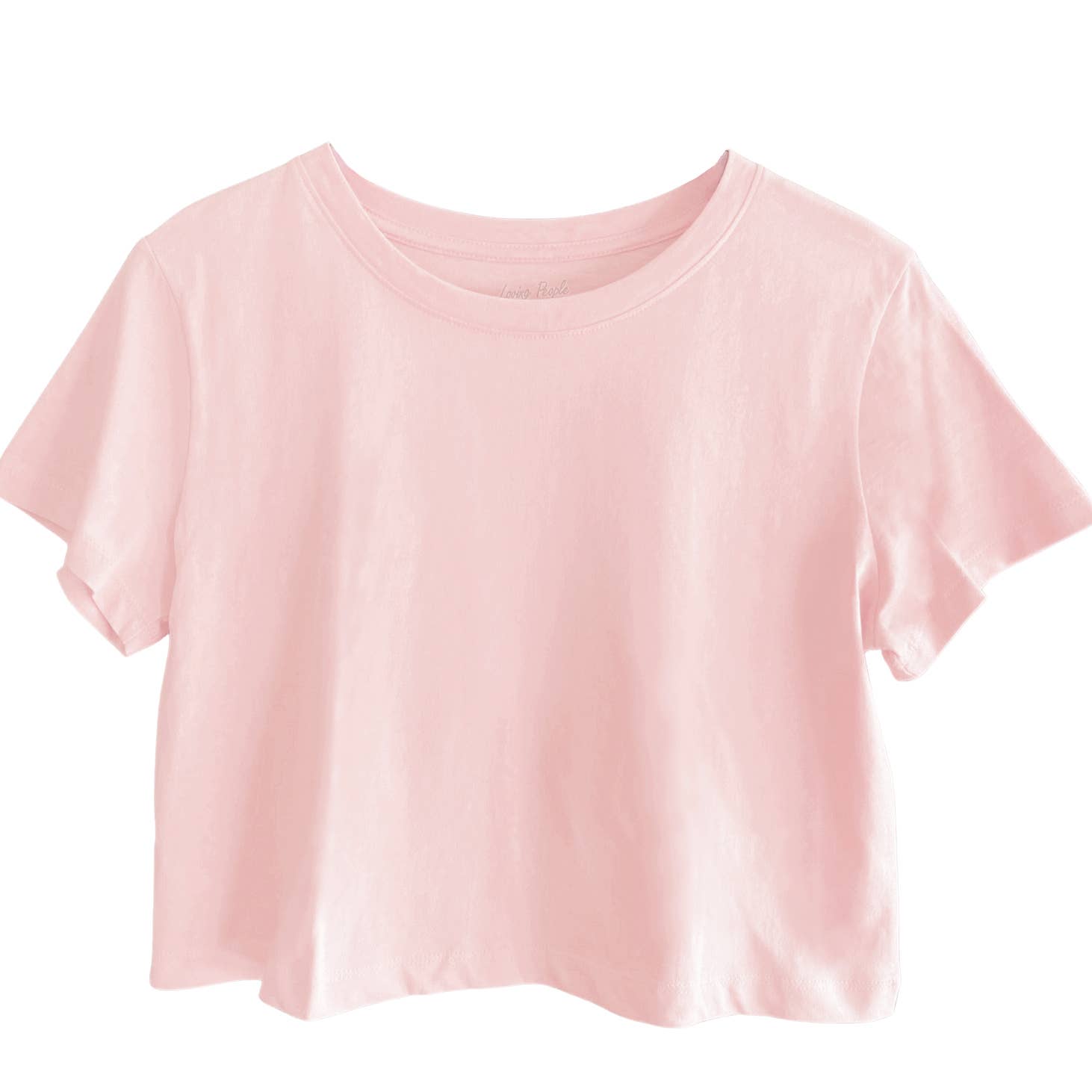 LOVING PEOPLE - Wholesale T-shirt – women's - Premium Cotton Crop Tops (New Colors!)49
