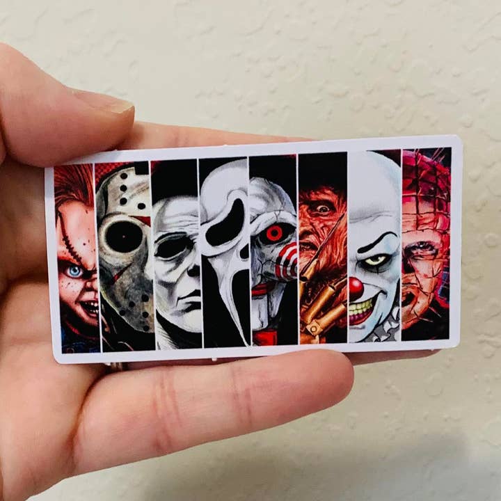 Spooky Gang Portrait- Spooky Gang Stickers/Magnet for wholesale by Oily Graphic Creations