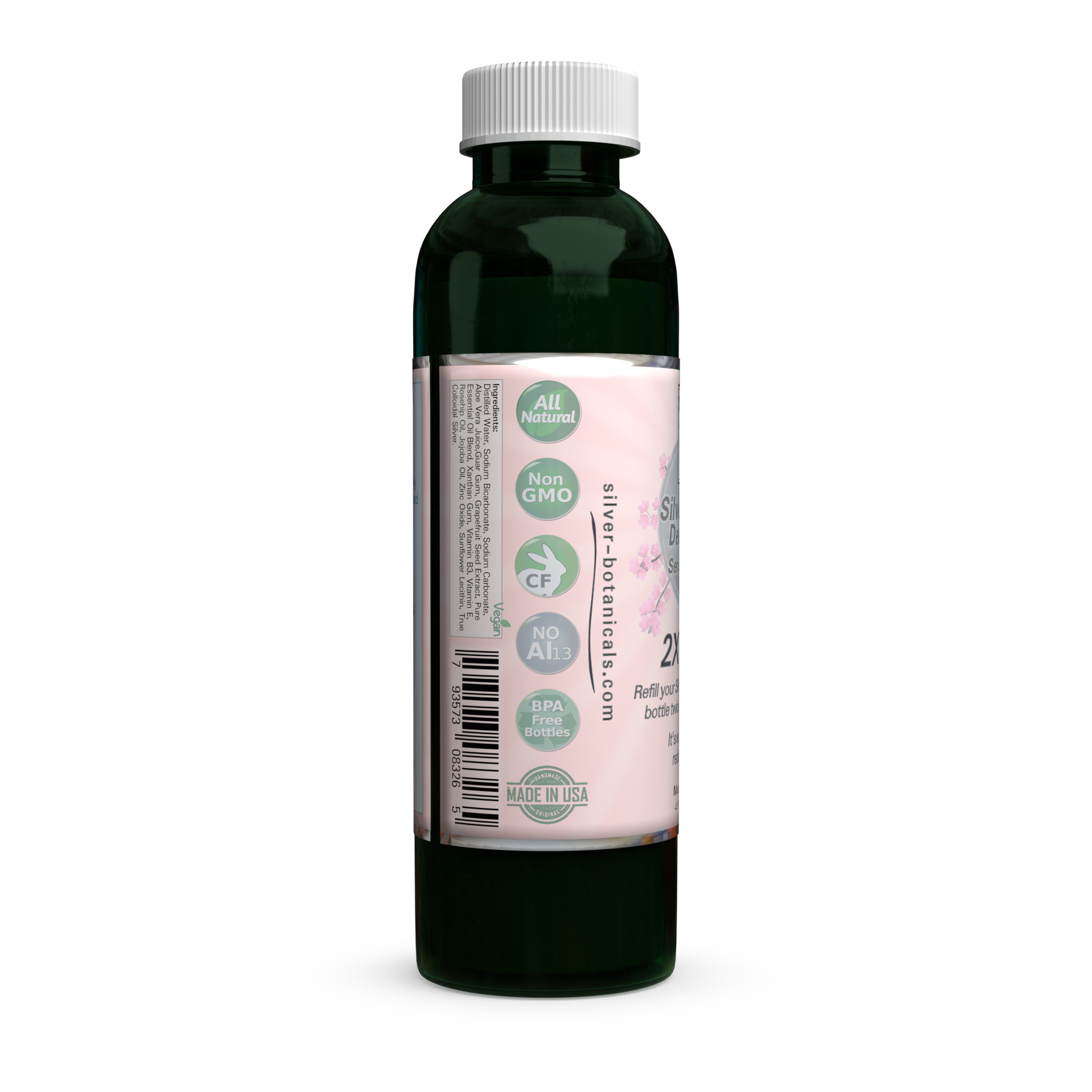 Silver Botanicals - Wholesale Deodorant - Unisex - Silver Shield Deodorant, 2x Refill, 4 oz.10